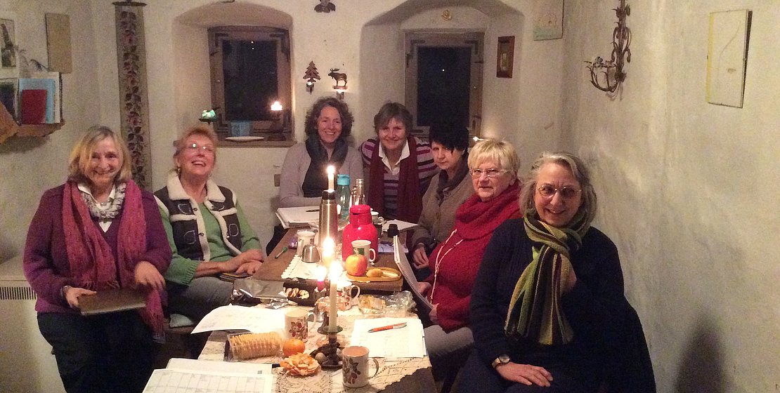 LiteraTürmerinnen in ihrer Schreibstube im hohen Frauenturm, Foto Angelika Kunze