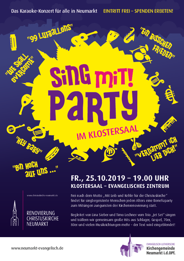 Plakat Sing-Mit-Party, ekn