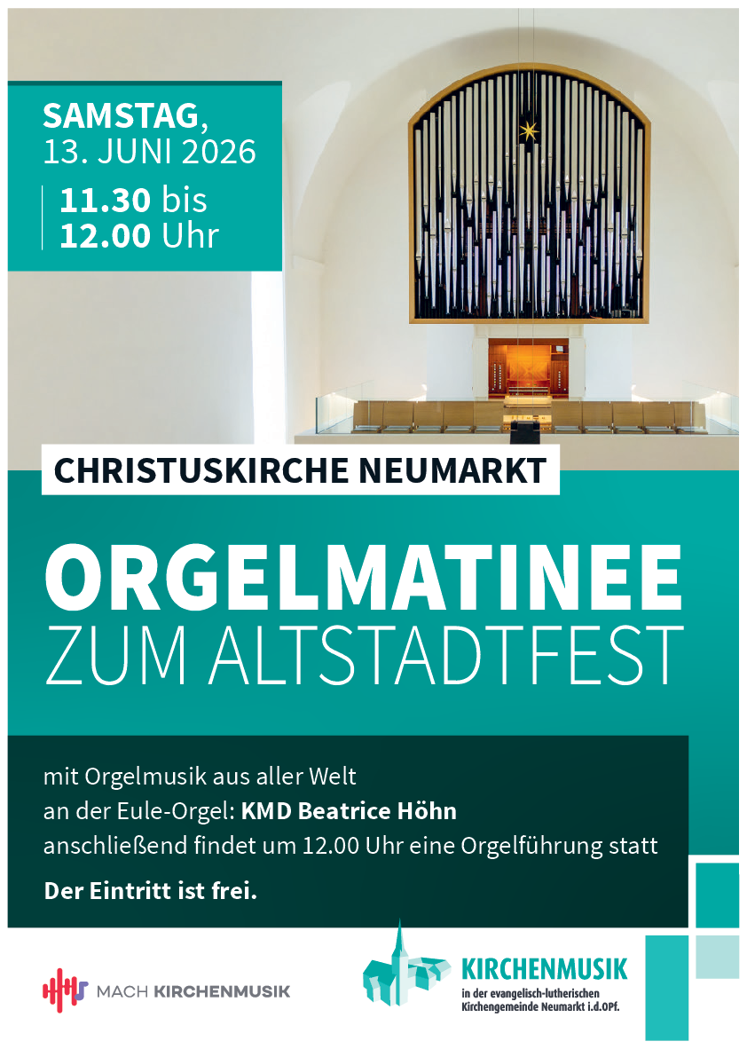 Orgelmatinee zum Altstadtfest 2026, Plakat A3
