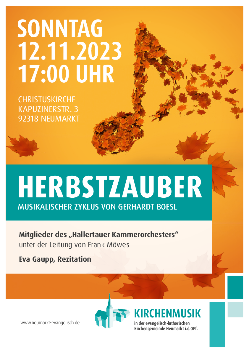 Plakat zum Konzert Herbstzauber