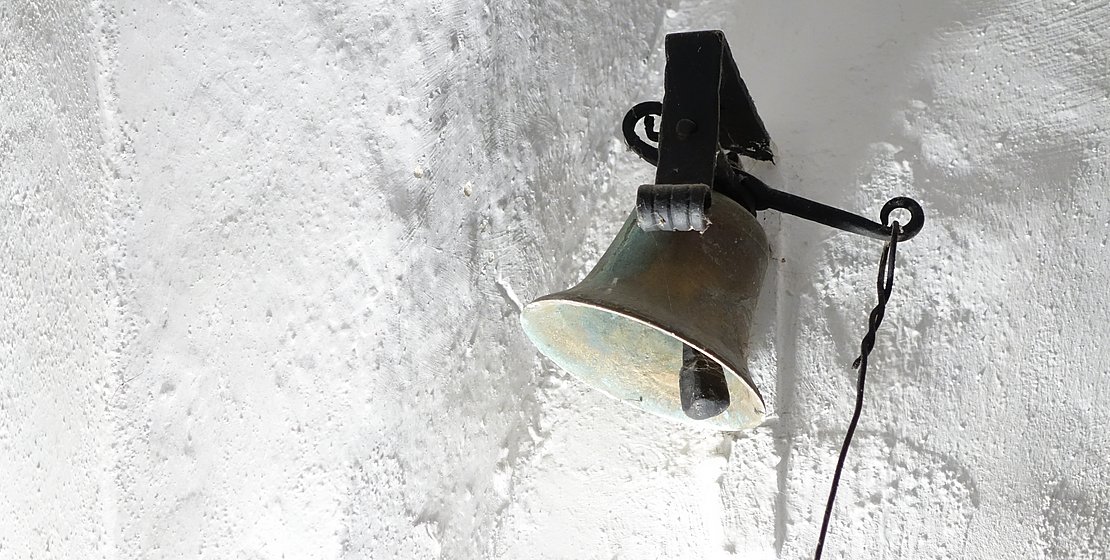 Schlosskapelle Woffenbach Glocke, Foto kb