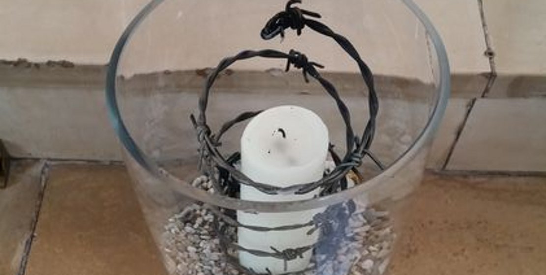 Stacheldrahtkerze in Christuskirche