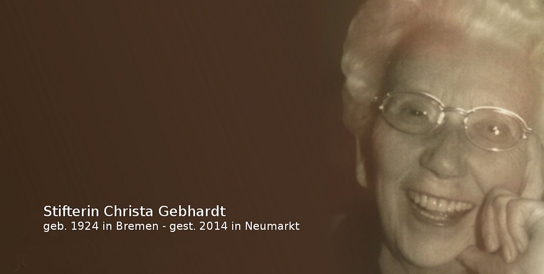 Stifterin Christa Gebhardt; "Was bleibt." Sation 7