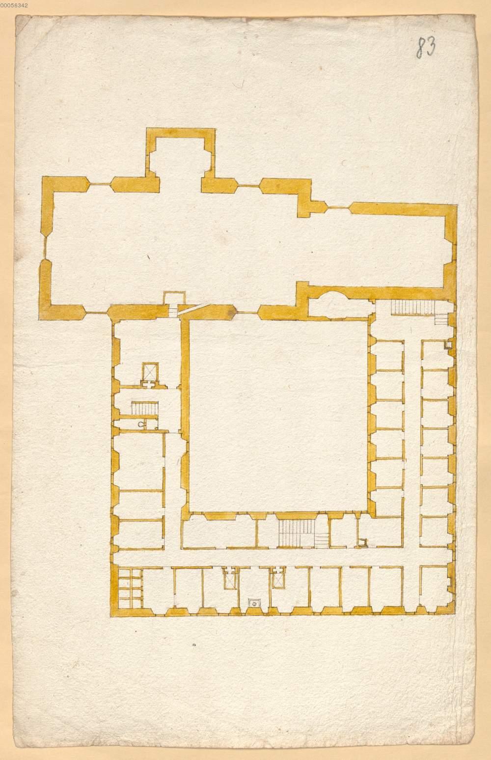 Christuskirche, historischer Plan OG; Archiv