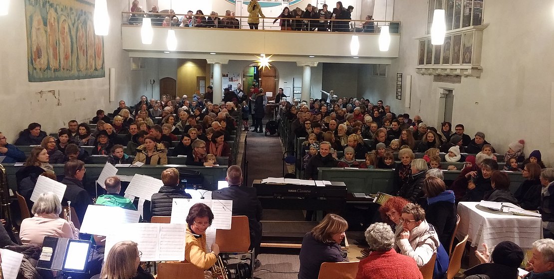 Adventssingen 2019, Gemeinde und Musikgruppen, Foto kb