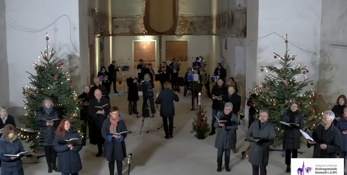 Kantorei und Posaunenchor Neumarkt, Aufzeichnung des Gottesdienstes aus der Baustelle der Christuskirche