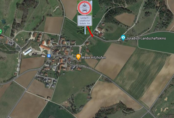 Juradistl-Landschaftskino, Fotomontage