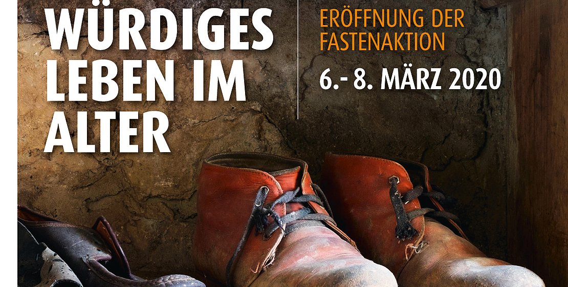 Plakat Eröffnung der Fastenaktion Würdiges Leben im Alter, C. Amthor