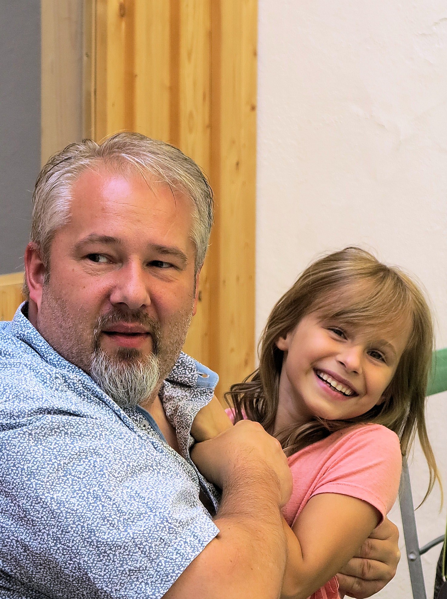 Gemeindeausflug 2019 Vater mit Kind, Foto MH