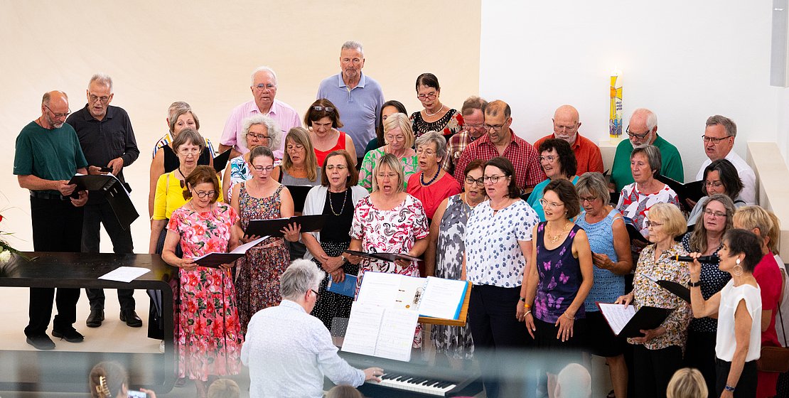 GospelVoices in der Christuskirche am Einweihungssonntag, 25.06.2023, Foto tm
