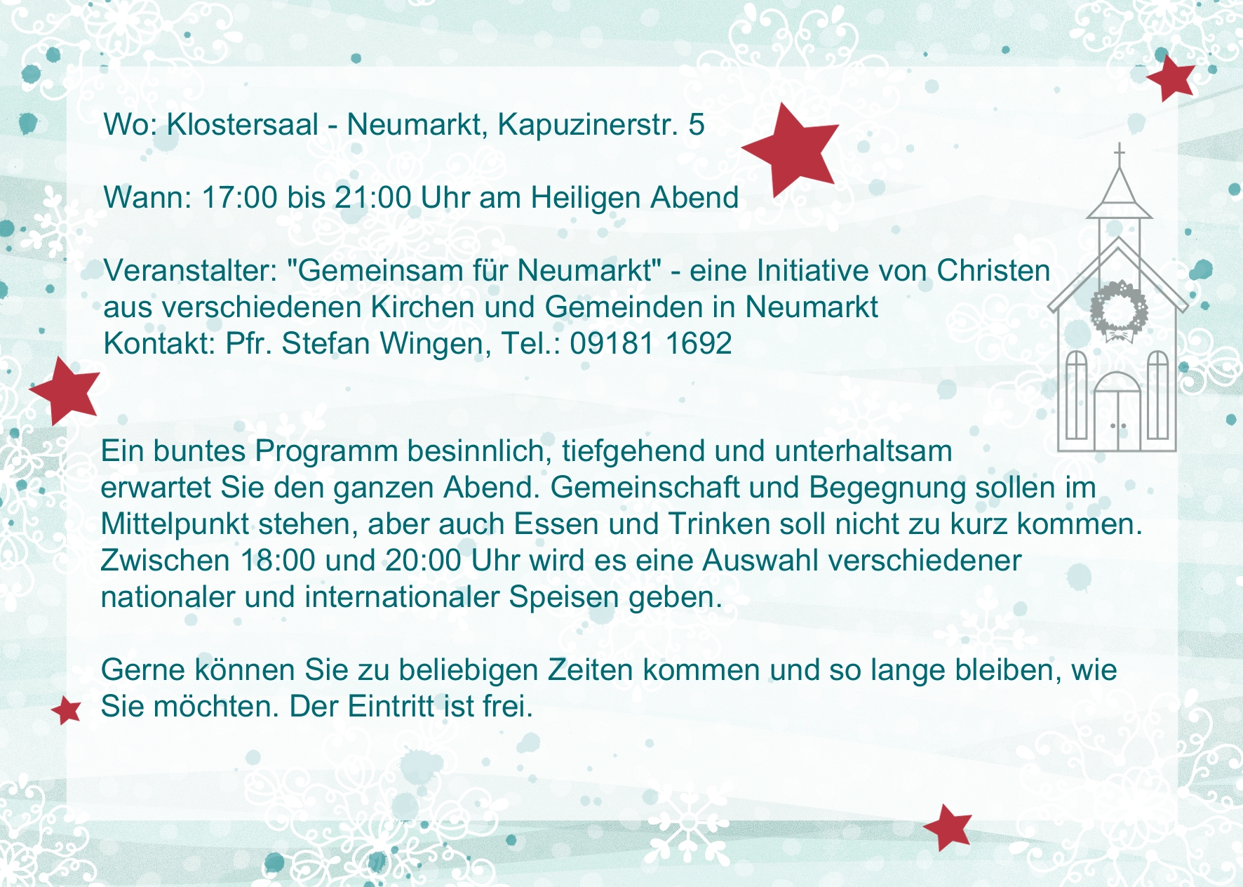 Alle Jahre Wieder, Karte Seite 2